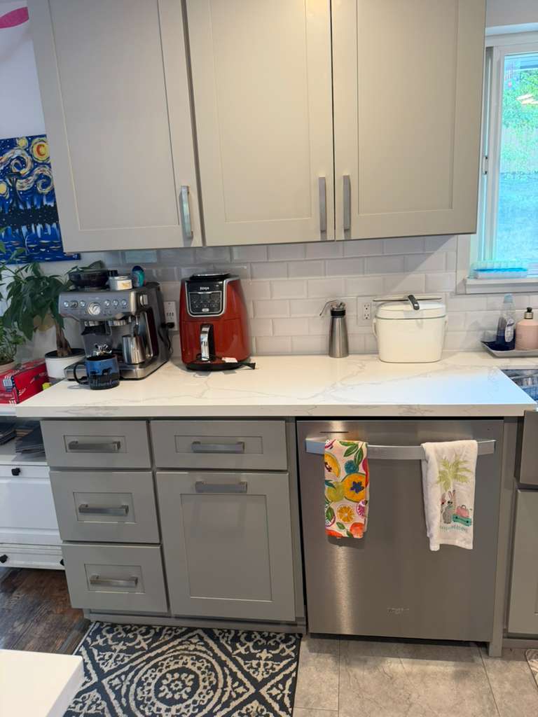 Clean kitchen counters and appliances kept fresh with regular cleaning